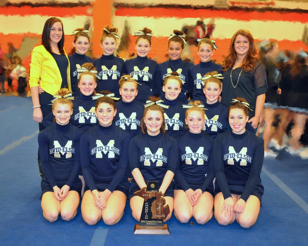 OvidElsie Cheer Earns District Championship 5